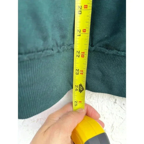 Knox Rose Womens Boho Lace Velvet Crew Neck Long Sleeve Sweater Green Sz XL - Picture 4 of 9